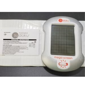 Vintage Sudoku Mega Screen Handheld Electronic video game **WORKS**